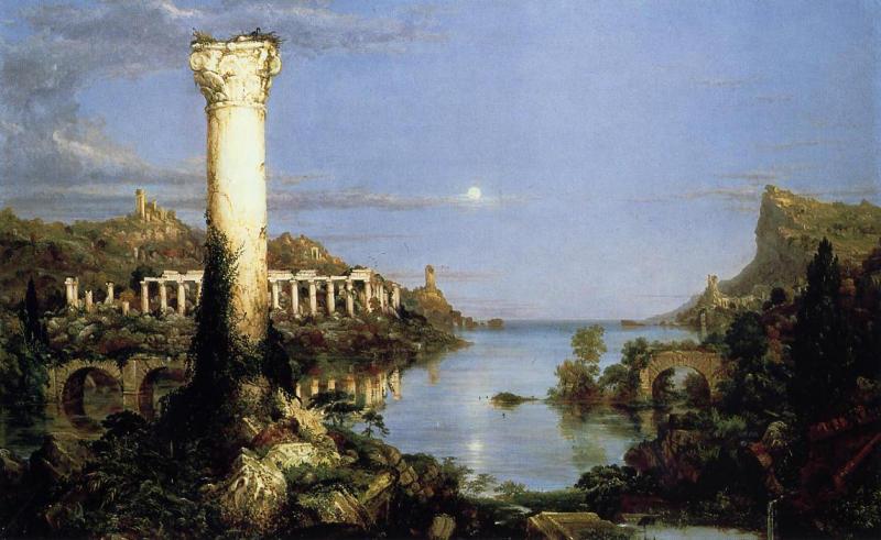 Thomas Cole Course of Empire Desolation oil painting image
